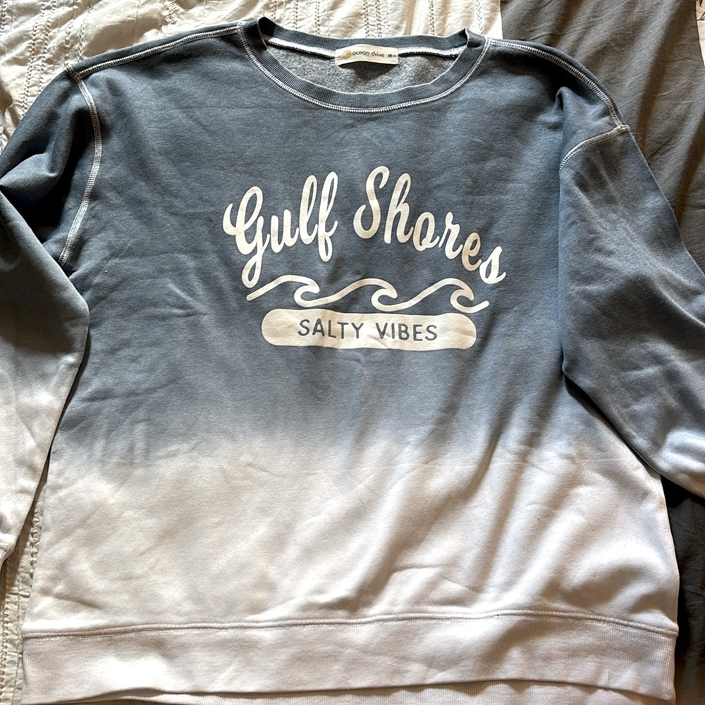 NWOT Ocean Drive Gulf Shore sweatshirt size medium